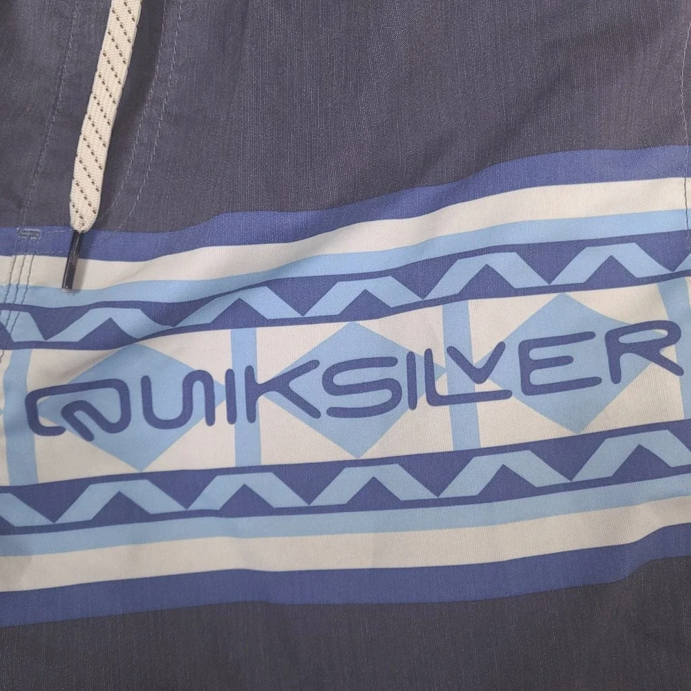 Quiksilver Swim Trunks Shorts Youth Boys XL‎ (16) 28-Waist Surf Beach Logo